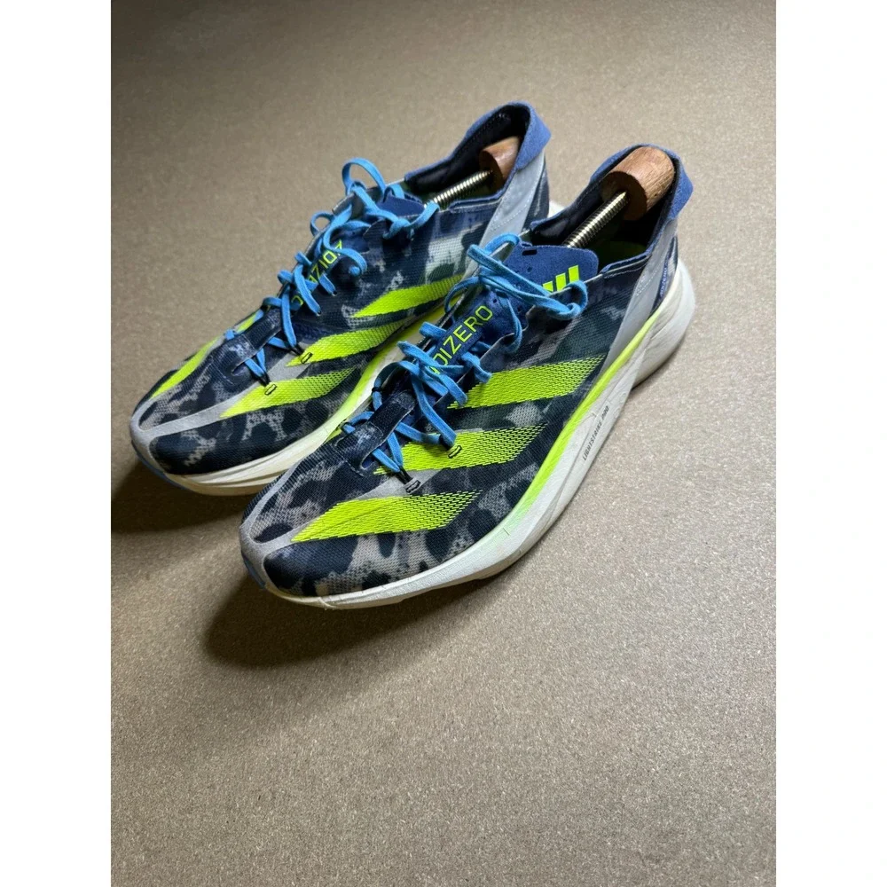 Adidas Adizero Adios Pro 3 Mens Running Shoes Leopard Yellow GX9444 US 11.5